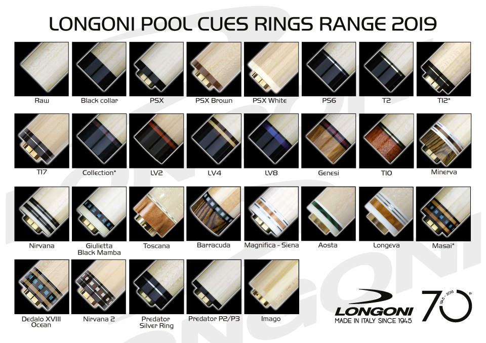 Longoni pool shafts 2019 range
